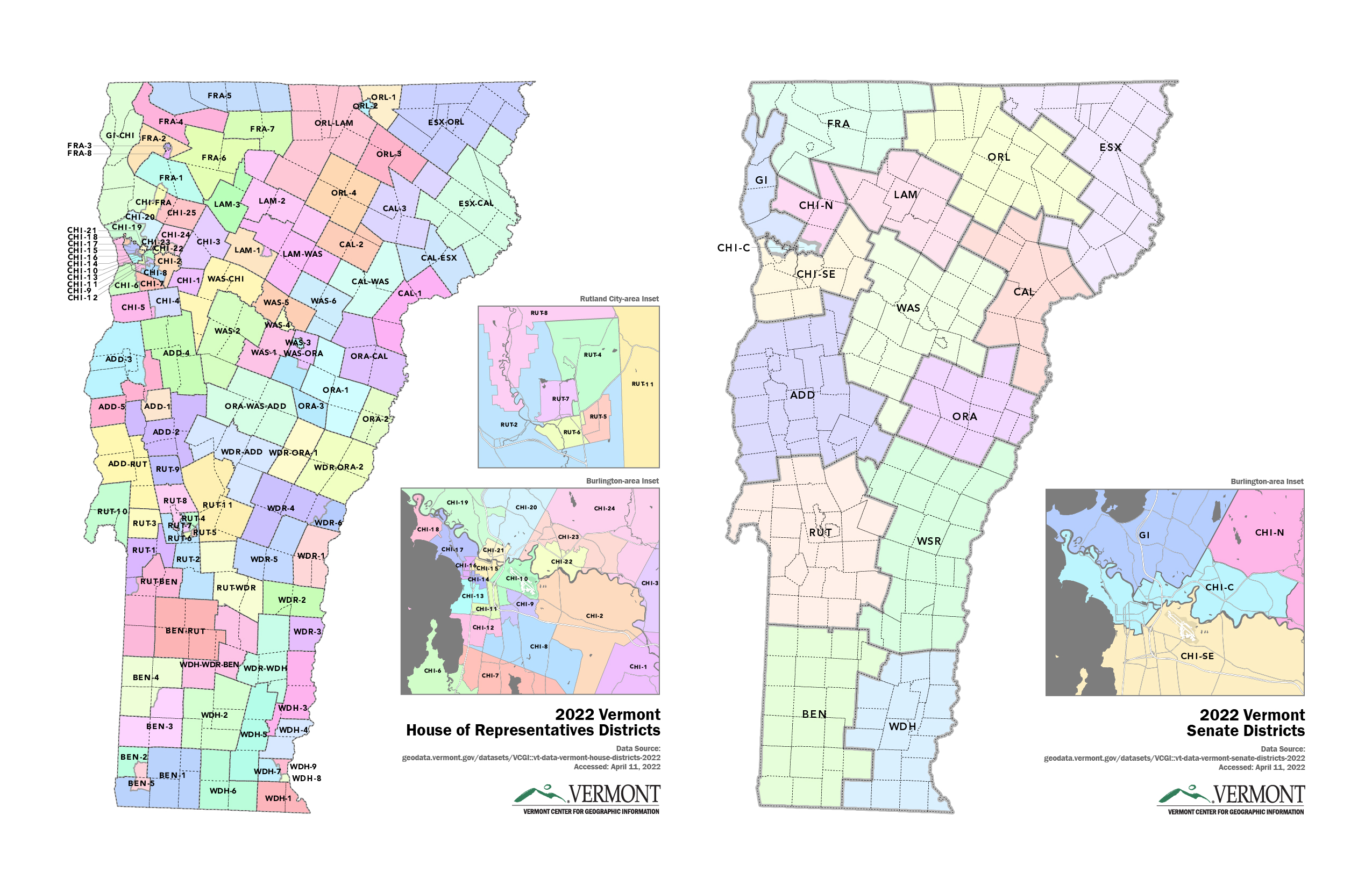 2022 Vermont Legislative Districts Now Available Vermont Center for
